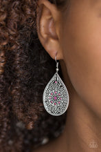 Load image into Gallery viewer, Paparazzi Earrings Dinner Party Posh - Pink