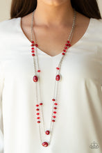 Load image into Gallery viewer, Paparazzi Necklaces Dazzle The Crowd - Red