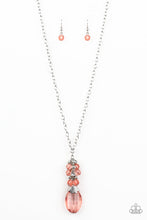 Load image into Gallery viewer, Paparazzi Necklaces Crystal Cascade - Orange