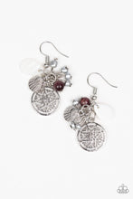 Load image into Gallery viewer, Paparazzi Earrings Ocean Oracle - Purple