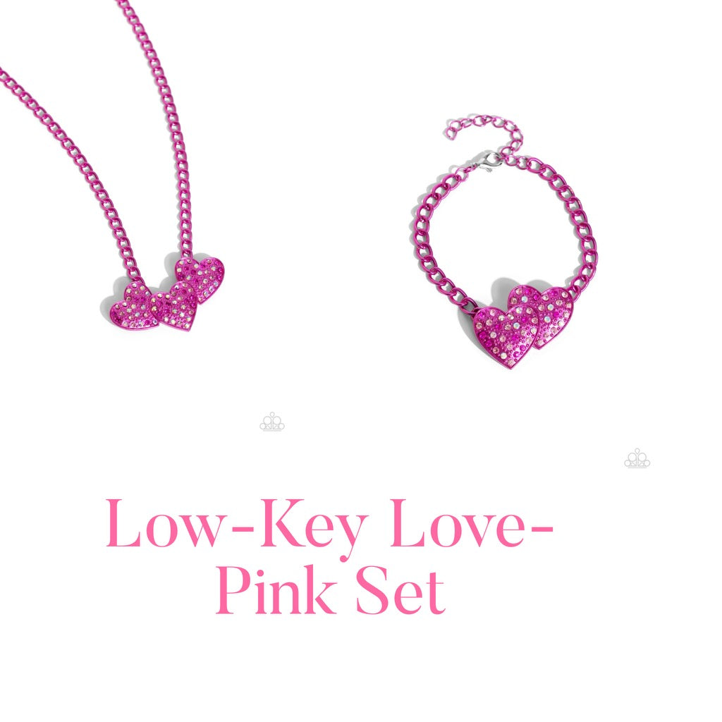 Low-Key Heart Set Pink