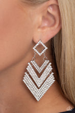 Load image into Gallery viewer, Paparazzi Earrings Cautious Caliber - White Coming Soon
