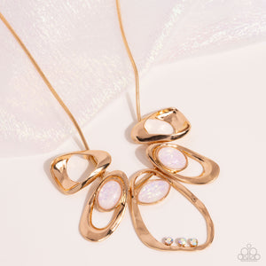 Paparazzi Necklace Gleaming Gala - Gold Coming Soon
