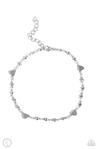 Paparazzi Anklet Highlighting My Heart - Silver Coming Soon