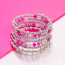 Load image into Gallery viewer, Pink Diamond Exclusive Paparazzi Bracelet ICE Knowing You - Pink Coming Soon
