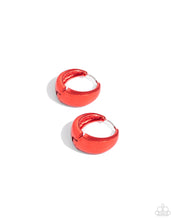 Load image into Gallery viewer, Paparazzi Earrings Colorful Curiosity - Red Coming Soon
