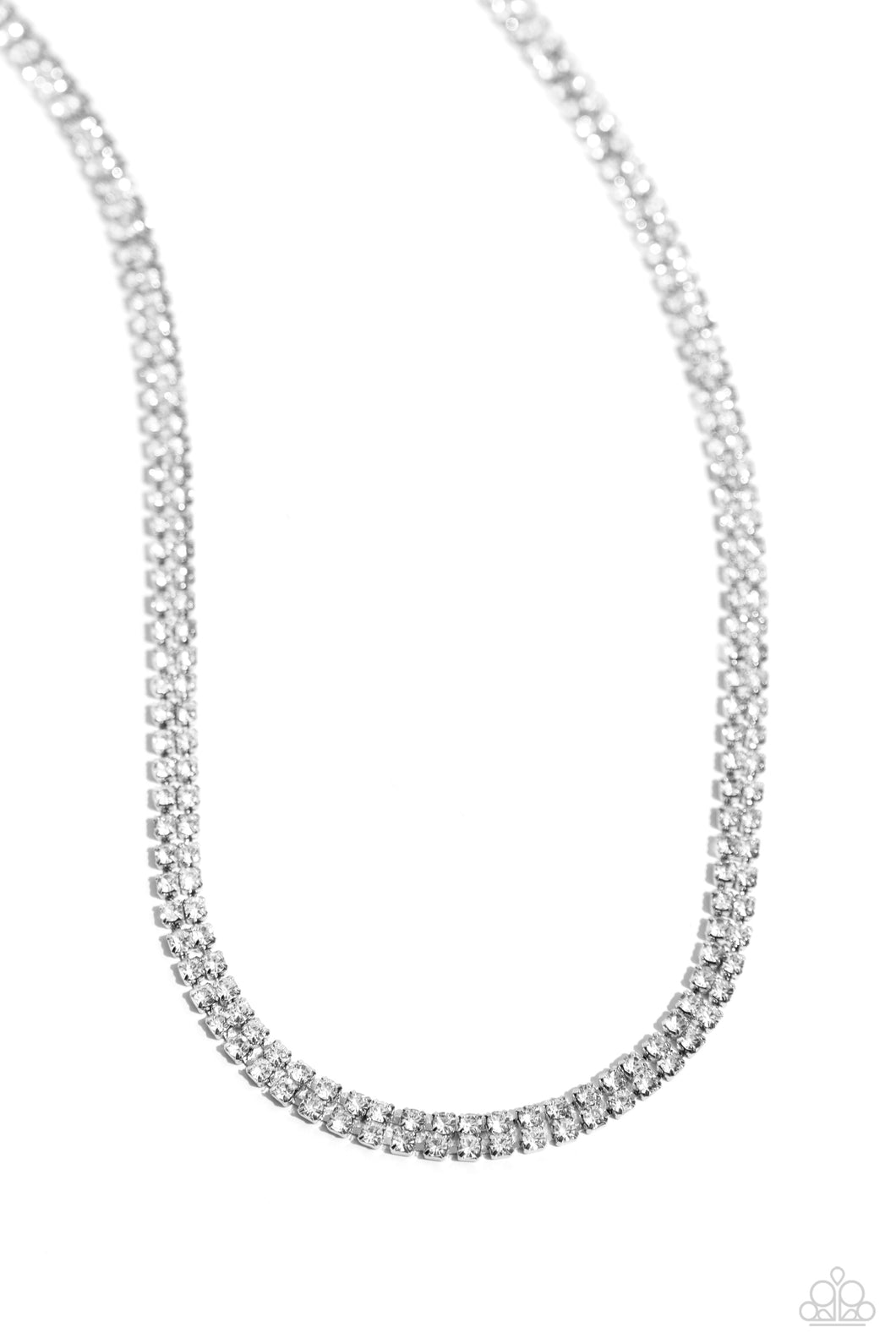 Paparazzi Necklace Dazzling Declaration - White Coming Soon
