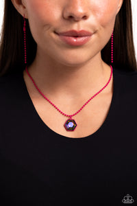 Paparazzi Necklaces Sprinkle of Simplicity - Pink Coming Soon