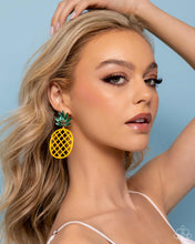 Load image into Gallery viewer, Paparazzi Earrings Pineapple Passion - Yellow Coming Soon
