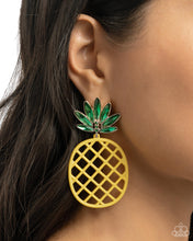 Load image into Gallery viewer, Paparazzi Earrings Pineapple Passion - Yellow Coming Soon
