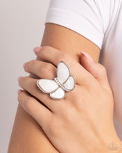 Load image into Gallery viewer, Paparazzi Ring Aerial Admiration - White Coming Soon
