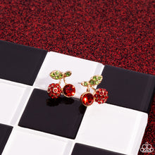 Load image into Gallery viewer, Paparazzi Earrings Cherry Candidate - Gold Coming Soon
