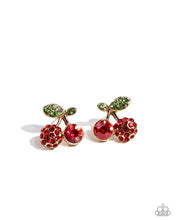 Load image into Gallery viewer, Paparazzi Earrings Cherry Candidate - Gold Coming Soon
