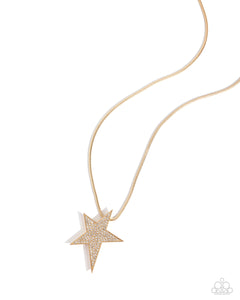 Paparazzi Necklaces Patriotic Performer - Gold Coming Soon