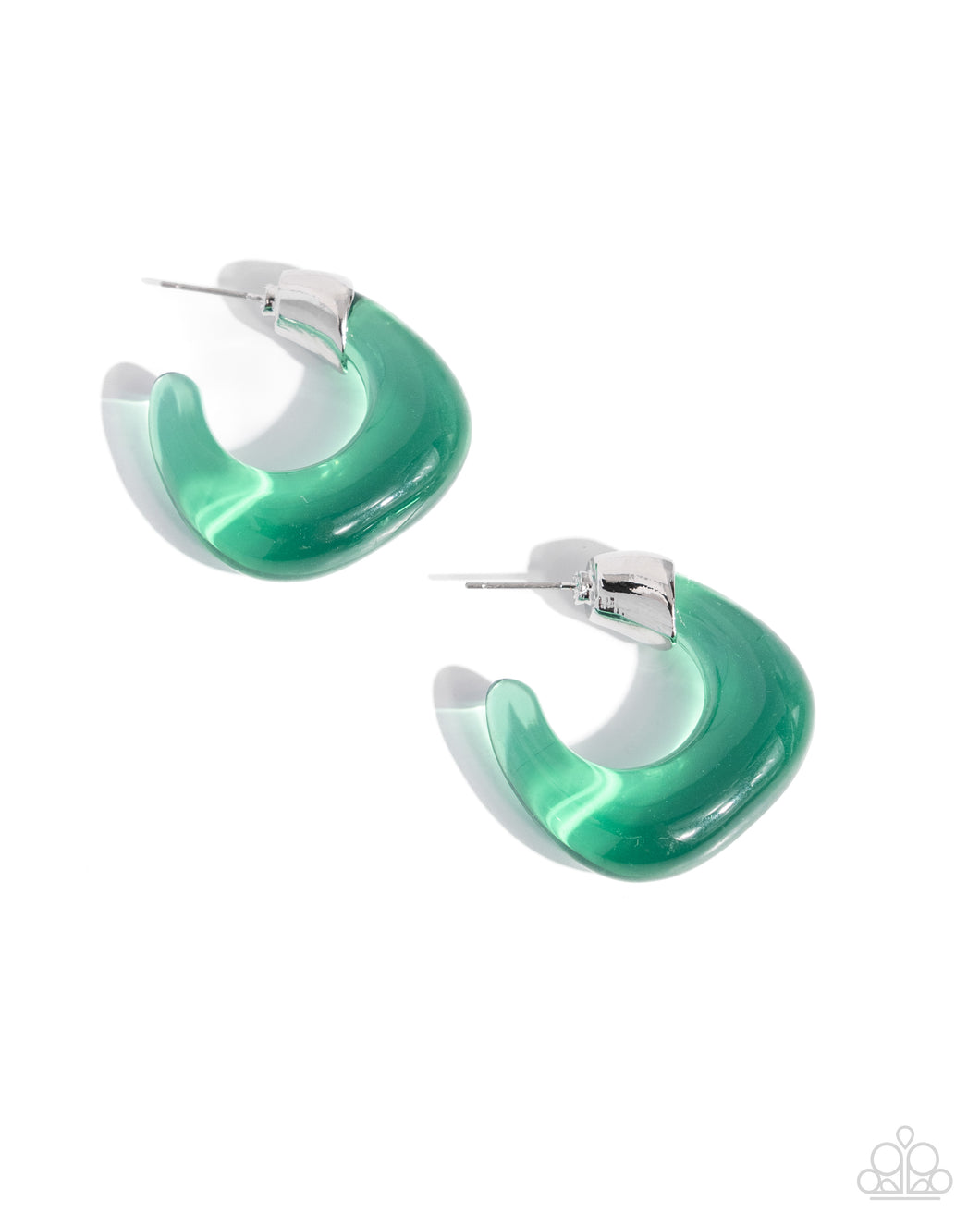 Paparazzi Earrings Clear Charm - Green Coming Soon