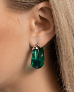 Paparazzi Earrings Clear Charm - Green Coming Soon