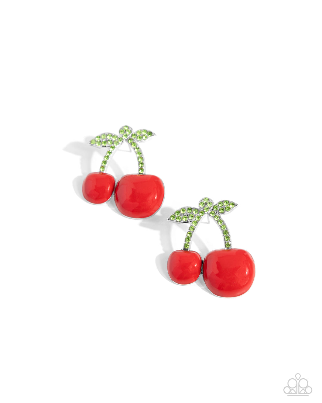 Paparazzi Earrings Charming Cherries - Red Coming Soon