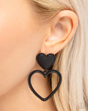 Load image into Gallery viewer, Paparazzi Earring Casual Chemistry - Black Coming Soon
