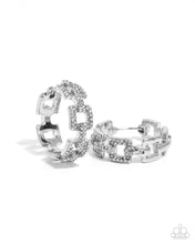 Load image into Gallery viewer, Paparazzi Earrings Geometric Glimpse - White Coming Soon
