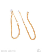 Load image into Gallery viewer, Paparazzi Earrings Trenchant Tease - Gold Coming Soon
