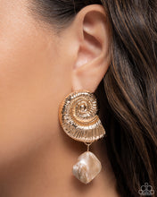 Load image into Gallery viewer, Paparazzi Earrings Conch Calypso - Gold Coming Soon

