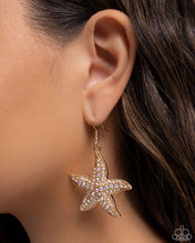 Load image into Gallery viewer, Paparazzi Earrings Starfish Spectacle - Gold Coming Soon
