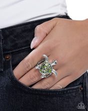 Load image into Gallery viewer, Paparazzi Ring Tailored Turtle - Green
