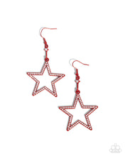 Load image into Gallery viewer, Paparazzi Earrings Steady Stars - Red Coming Soon
