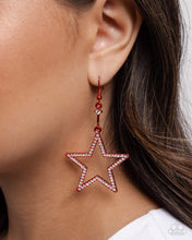 Load image into Gallery viewer, Paparazzi Earrings Steady Stars - Red Coming Soon
