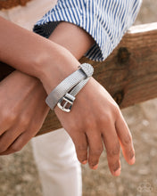 Load image into Gallery viewer, Paparazzi Bracelet Belted Brilliance - White Coming Soon
