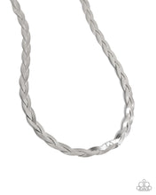 Load image into Gallery viewer, Paparazzi Necklace Bewildering Braid - Silver LOP April 2025
