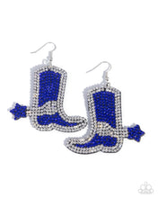 Load image into Gallery viewer, Paparazzi Earrings Benevolent Boot - Blue Coming Soon
