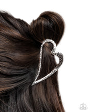 Load image into Gallery viewer, Paparazzi Hair Clip Heartfelt Hint - Silver Coming Soon
