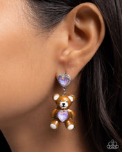Load image into Gallery viewer, Paparazzi Earrings Traditional Teddy - Purple Coming Soon
