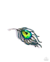 Load image into Gallery viewer, Paparazzi Brooch Peacock Pedigree - Green Coming Soon

