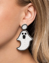 Load image into Gallery viewer, Paparazzi Earring ~ Ghost Story - White
