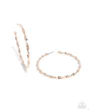 Load image into Gallery viewer, Paparazzi Earring ~ Steady Spirals - Gold
