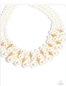 Paparazzi Necklace Glossy Gala - Gold