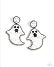 Load image into Gallery viewer, Paparazzi Earring ~ Ghost Story - White

