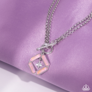 Paparazzi Necklace Compass Cadenza - Pink Coming Soon