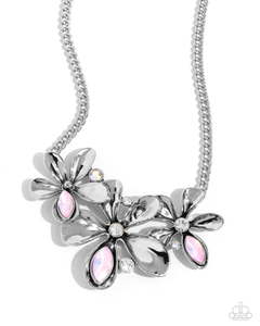 Paparazzi Necklace Twirling Triad - Pink Coming Soon