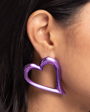 Load image into Gallery viewer, Paparazzi Earrings Admirable Acclaim - Purple Coming Soon
