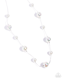 Paparazzi Necklace Park Avenue Pearls - Silver Coming Soon