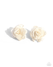 Load image into Gallery viewer, Paparazzi Earrings Tulle Twist - White
