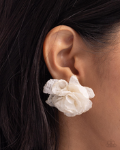 Load image into Gallery viewer, Paparazzi Earrings Tulle Twist - White
