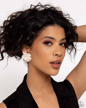 Load image into Gallery viewer, Paparazzi Earrings Tulle Twist - White
