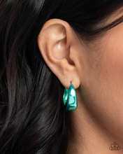 Load image into Gallery viewer, Paparazzi Earrings Colorful Curiosity - Green Coming Soon
