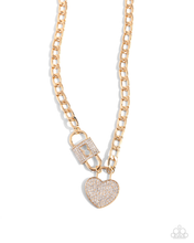 Load image into Gallery viewer, Paparazzi Necklace Lock Up Your Love - Gold Coming Soon
