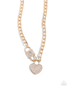 Paparazzi Necklace Lock Up Your Love - Gold Coming Soon