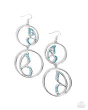 Load image into Gallery viewer, Paparazzi Earrings Admittedly Aerial - Blue
